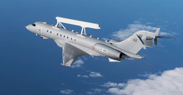 Saab's GlobalEye Aerial Surveillance Aircraft Made the First Flight into the Sky