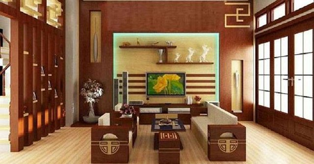 Sample Living Room Level 4 with a Beautiful Wooden Furniture