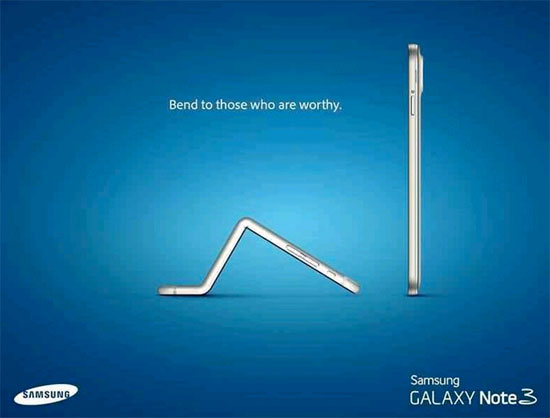 Samsung Mocked Apple for the iPhone Bend