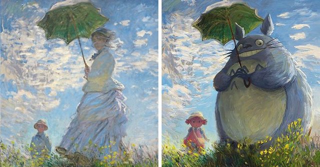 See 7 Classic Paintings Makeover with a More Fun-filled Style