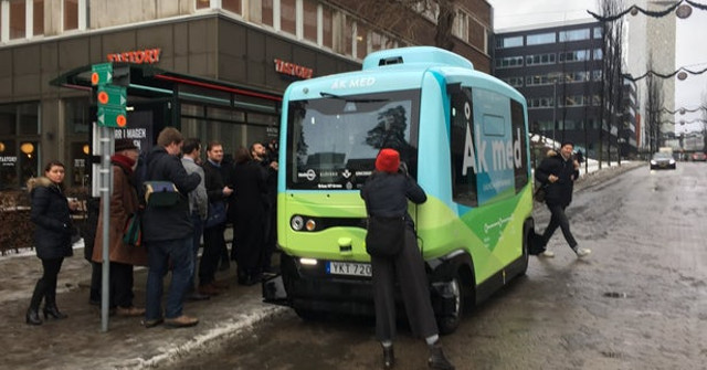 See the Self-driving Bus Running on the Streets of Stockholm