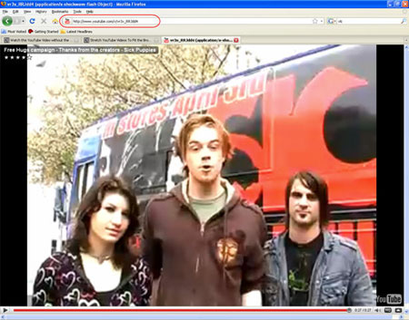 See YouTube to Overflow the Browser Window