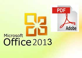 Set Password for PDF File in Office 2013