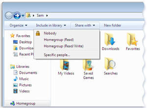 Share a Folder on the Local Network for New Users