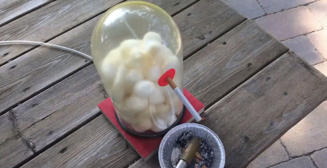 Experiment About Damage to the Lungs and Throat When You Smoke