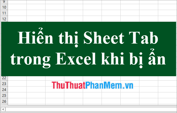 Show Sheet Tab in Excel When Hidden