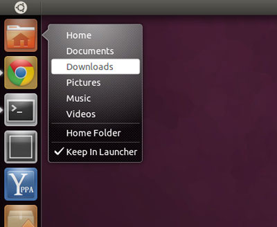 Simple Way to Create Quicklist for Ubuntu Unity Launcher