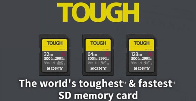 Sony Launched the SF-G Touch, the Fastest and Most Durable SD Memory Card on the Market