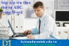 Sort Names Alphabetically in Word