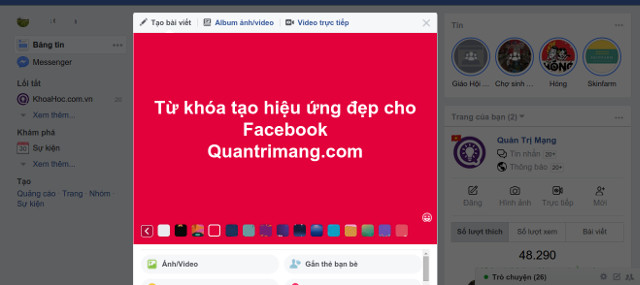 Summarize the Keywords That Make up Facebook: Effects