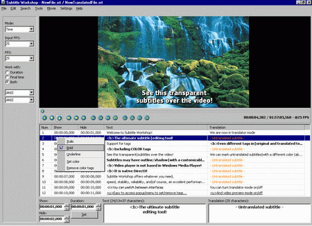Summary of Tips on Movie Subtitles