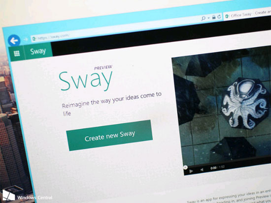 Sway Preview Is Ready for Everyone to Test