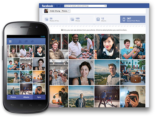 Sync Photos on Mobile with Facebook Account