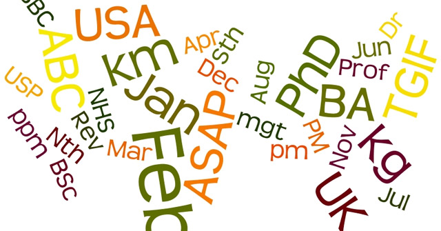 Synthesis of English Abbreviations Commonly Used on Social