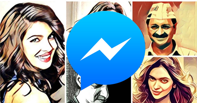 Take a Picture of 'Selfie' Style Painting on Facebook Messenger