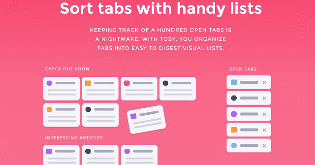 'Tame' the Tabs in the Browser with Toby: What Is Toby