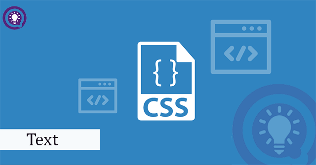 HTML: Text - Text in CSS