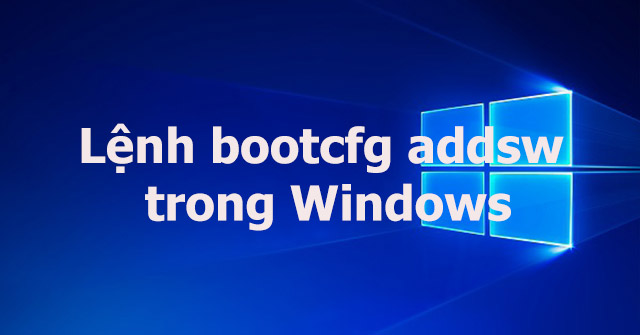 The Bootcfg Addsw Command in Windows