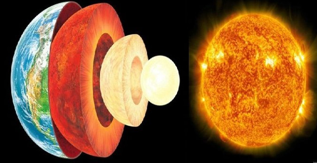 The Earths Core and the Suns Surface, Which Is Hotter