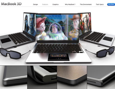The Idea of MacBook Pro Equipped with 3D Technology