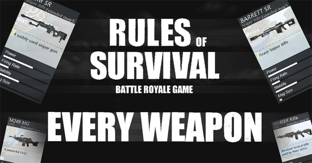 The Main Weapons in the Rules of Survival You Should Know