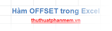 The OFFSET Function Returns a Reference in Excel