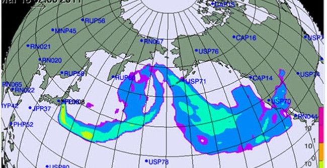 The width and path of radioactive clouds if North Korea tests the ...