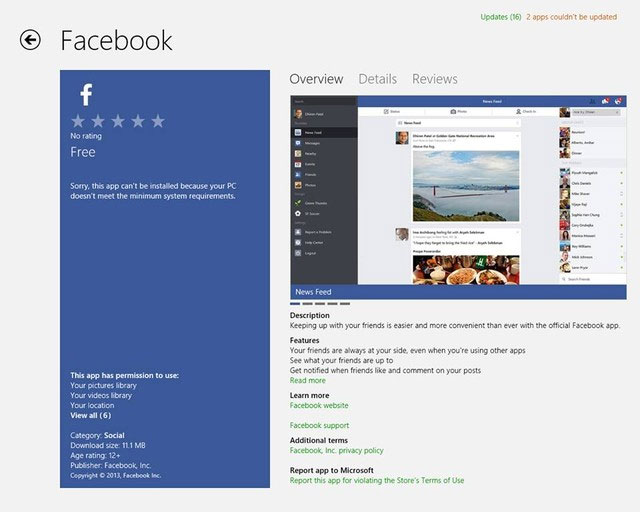 There Is an Official Facebook Application for Windows 8.1