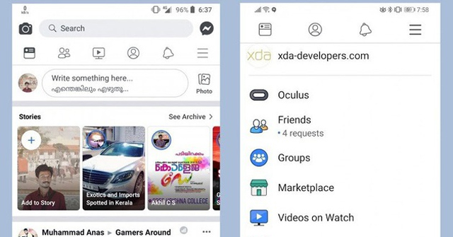 This Is the All-new White Interface of the Facebook Application on Android, Being Tested