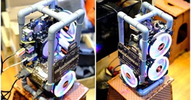 This Young Man Made a Computer Case with a Tube of Water, Only