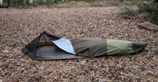 Travel Backpack Turns into a Sleeping Bivy Tent for 30 Seconds