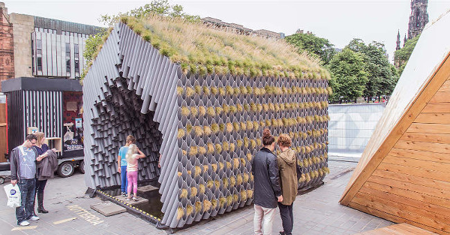 Unique House Inspired by Grass Pipes