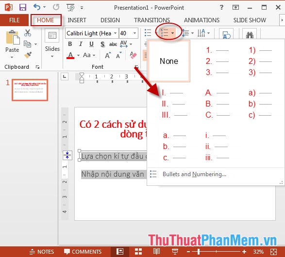 Use Bullets in PowerPoint