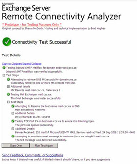 Use Remote Connection Analysis Tool for Exchange Server -- Part 2