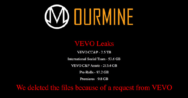 Vevo Music Video Service Is Hacked to Leak Large Amounts of Internal Data