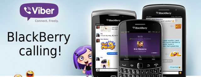 Viber Supports Blackberry OS 5 and OS 7