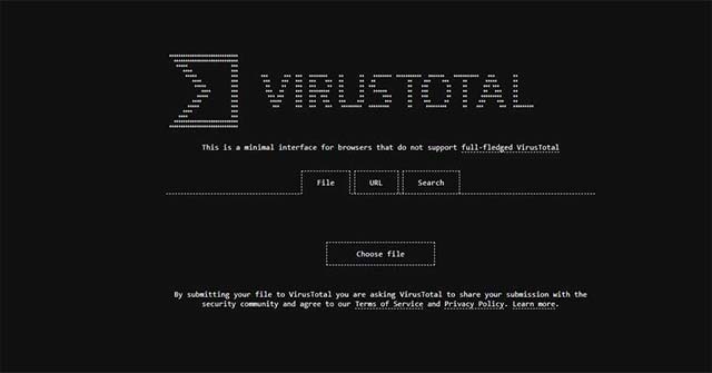 VirusTotal Appears in a Unique Nostalgic Interface