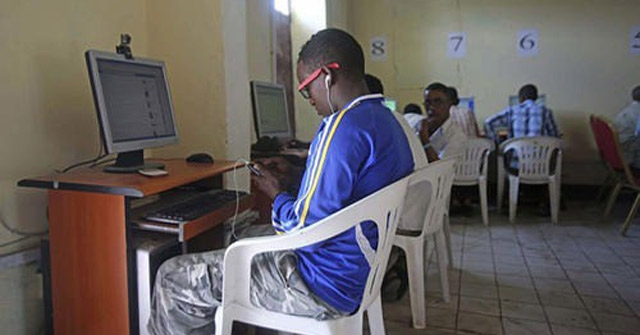 Visit the Net Shop in Africa, Open the Web for 5 Minutes, the