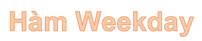 How to Use the WEEKDAY Function in Excel