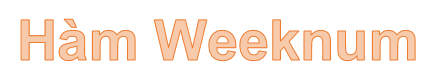How to Use the WEEKNUM Function in Excel