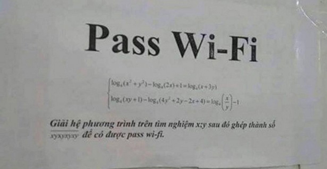 Wi-Fi Pass with Mathematics Makes People Want to Go Crazy, You Can Find the Answer