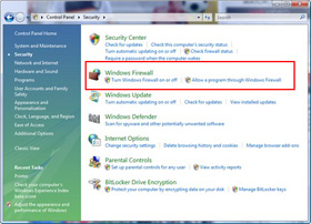 Windows Firewall in Windows Vista