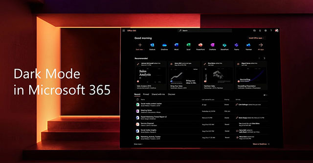 Word, Powerpoint, Excel and Onenote Are Currently Testing Dark