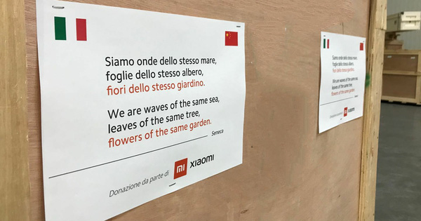 Xiaomi Donated a Mask to Italy in the Middle of the Covid-19