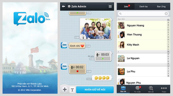 Zalo Has 3 Million Users Worldwide