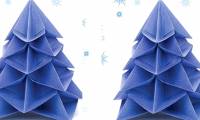 6 ways to fold origami paper Christmas trees for decoration and as gifts