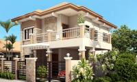 7 models of 2-storey villas with nice and modern roofs, with drawings