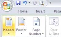 Add even and odd page titles in Word 2007