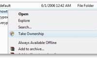 Add 'Take Ownership' on Windows Vista, 7, 8, and 8.1