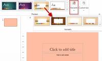 Apply a built-in color scheme effect in PowerPoint
